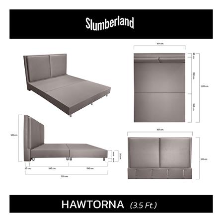 ฐานรองหัวเตียง 3.5 ฟุต SLUMBERLAND HAWTORNA สี GREY_5