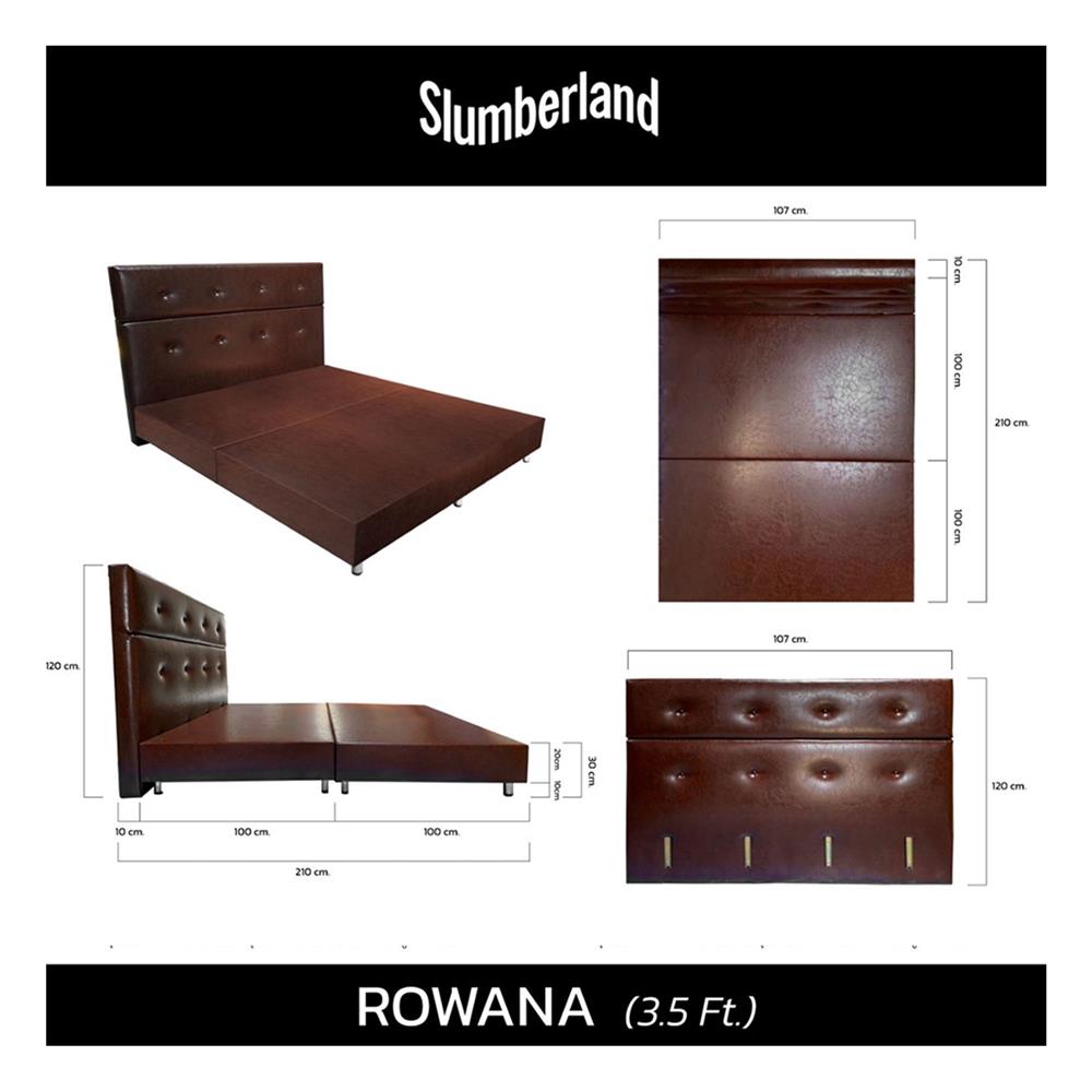ฐานรองหัวเตียง 3.5 ฟุต SLUMBERLAND ROWANA สี BROWN