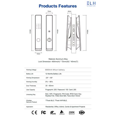 กลอนดิจิตอล ELH L600 สีดำ_6