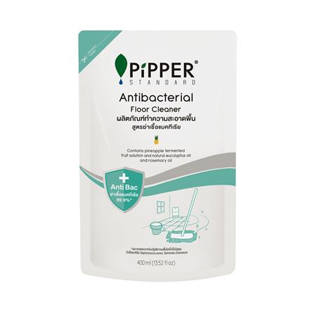 รีฟิลน้ำยาทำความสะอาดพื้น PIPPER สูตรแอนตี้แบคทีเรีย 400 มล._0