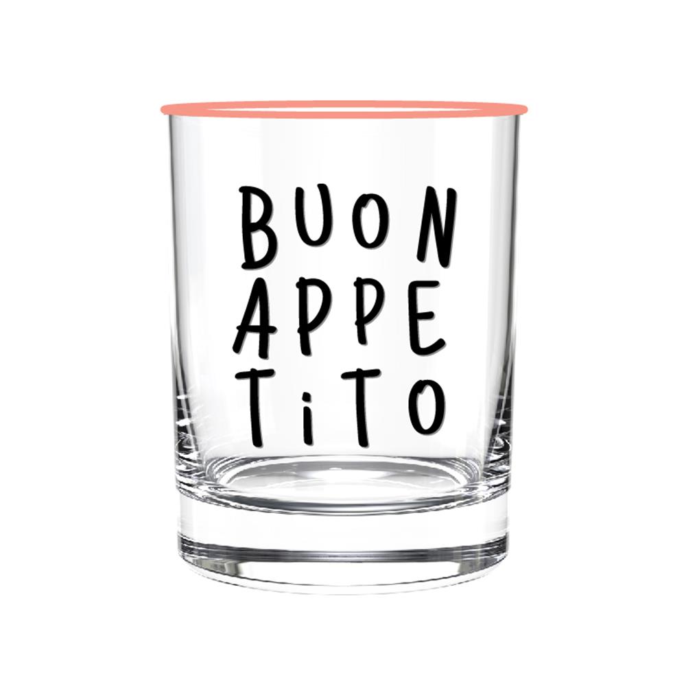 แก้วน้ำ 385 มล. OCEAN GLASS SIP O'CLOCK DAY PINK แพ็ก 2 ใบ