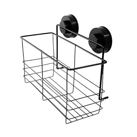 ชั้นวางขวดติดผนังแบบยาว 25 ซม. DEHUB สีดำ_0