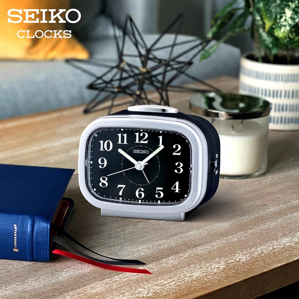นาฬิกาปลุก SEIKO CLOCKS QHK060A 3.89X3.3 นิ้ว สีดำ