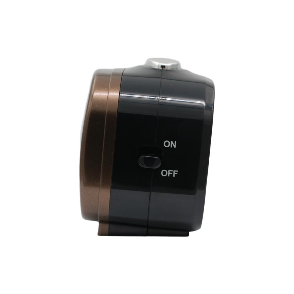 นาฬิกาปลุก SEIKO CLOCKS QHK060B 3.89X3.3 นิ้ว สีน้ำตาล