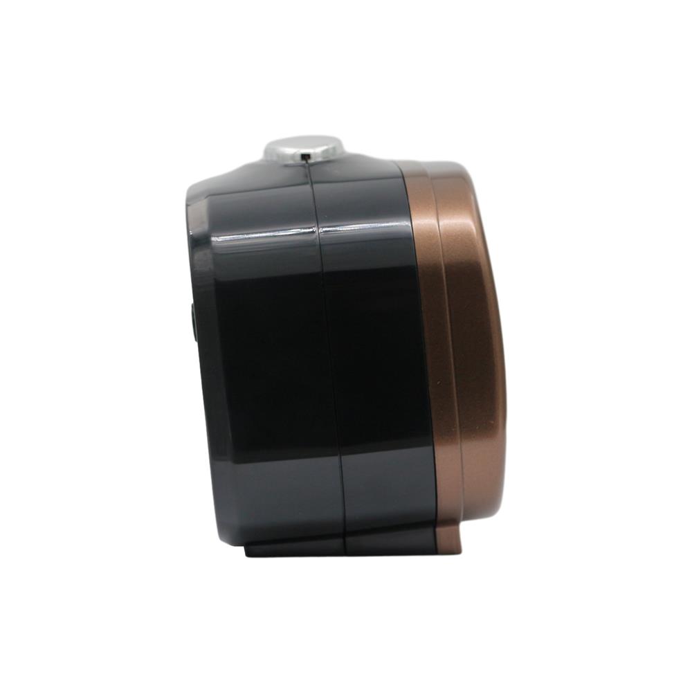 นาฬิกาปลุก SEIKO CLOCKS QHK060B 3.89X3.3 นิ้ว สีน้ำตาล