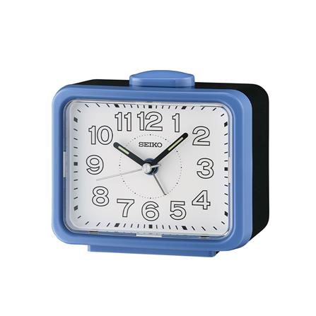 นาฬิกาปลุก SEIKO CLOCKS QHK061L 3.38X4.29 นิ้ว สีฟ้า