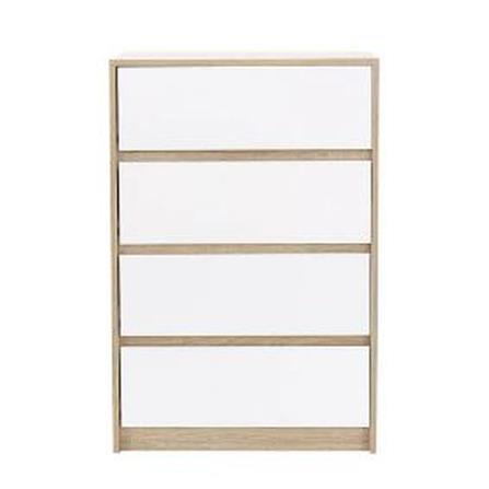 ตู้ลิ้นชัก 4 ลิ้นชัก LOOMS 19209903 60 ซม. สีโซลิดโอ๊ค/ขาว_0