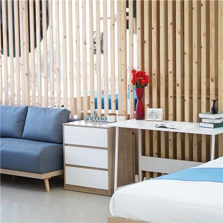 ตู้ลิ้นชัก 3 ลิ้นชัก LOOMS 19209902 60 ซม. สีโซลิดโอ๊ค/ขาว_3