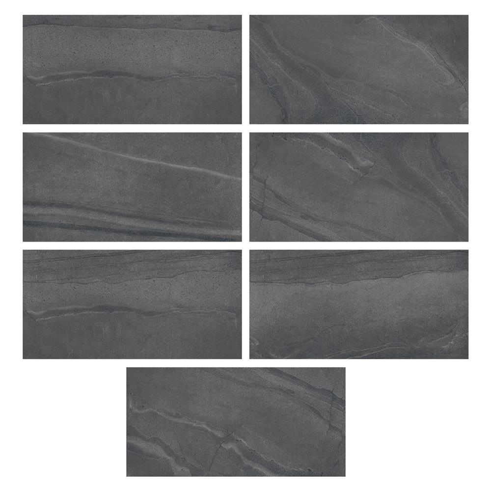 กระเบื้องพื้นพอร์ซเลน 60x120 ซม. COTTO เอ็ม-สโตน ดำ PM 1.44 ตร.ม.