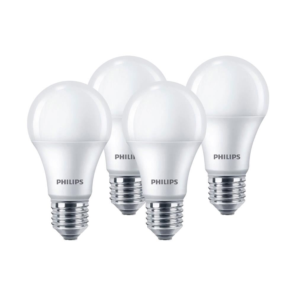 หลอด LED PHILIPS A60 12 วัตต์ WARM WHITE E27 แพ็ก 4 ชิ้น