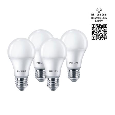 หลอด LED PHILIPS A60 12 วัตต์ WARM WHITE E27 แพ็ก 4 ชิ้น_5