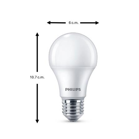หลอด LED PHILIPS ESSENTIAL 7 วัตต์ WARM WHITE E27 แพ็ก 2 ชิ้น_4