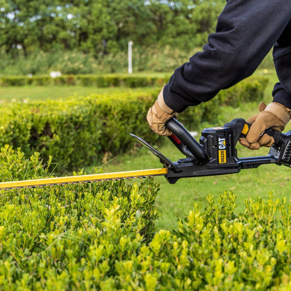 เครื่องตัดแต่งพุ่มไร้สาย (พร้อมแบตเตอรี่) CAT DG220 18 โวลต์