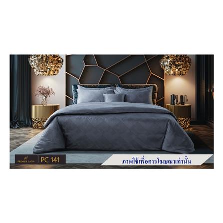 ชุดผ้าปูที่นอน 5 ฟุต 6 ชิ้น PREMIER SATIN ROYAL TOUCH PRINT PC141_0