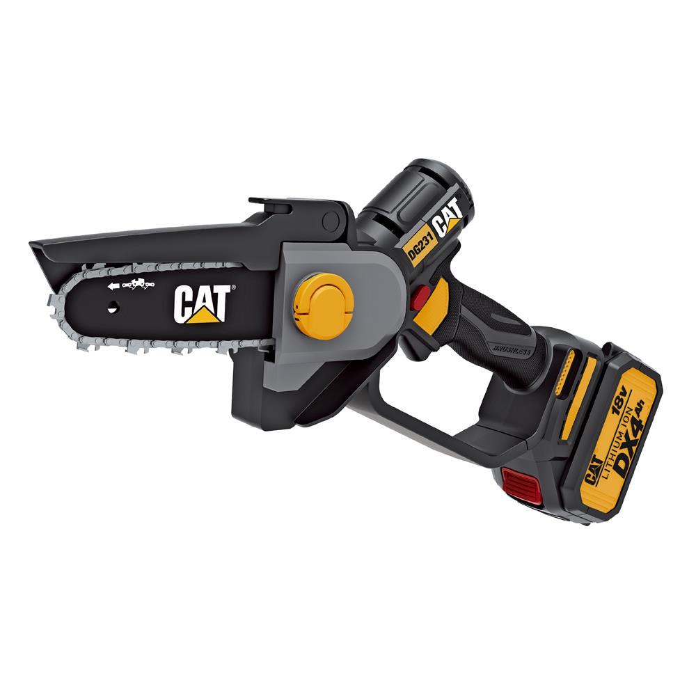 เลื่อยโซ่ไร้สาย (พร้อมแบตเตอรี่) CAT DG231 18 โวลต์ 4.7 นิ้ว