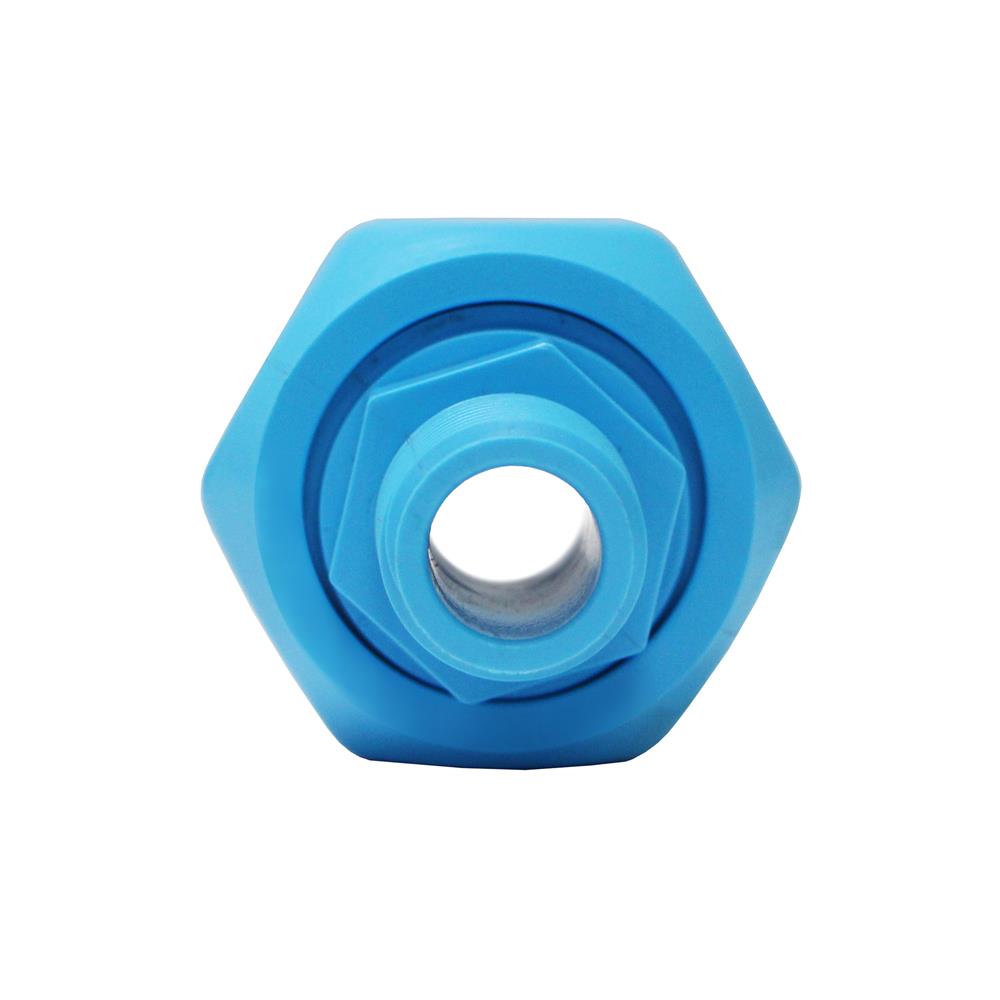 ยูเนี่ยน PVC เกลียวนอก 1 ด้าน หนา SCG 1 1/2 นิ้ว สีฟ้า