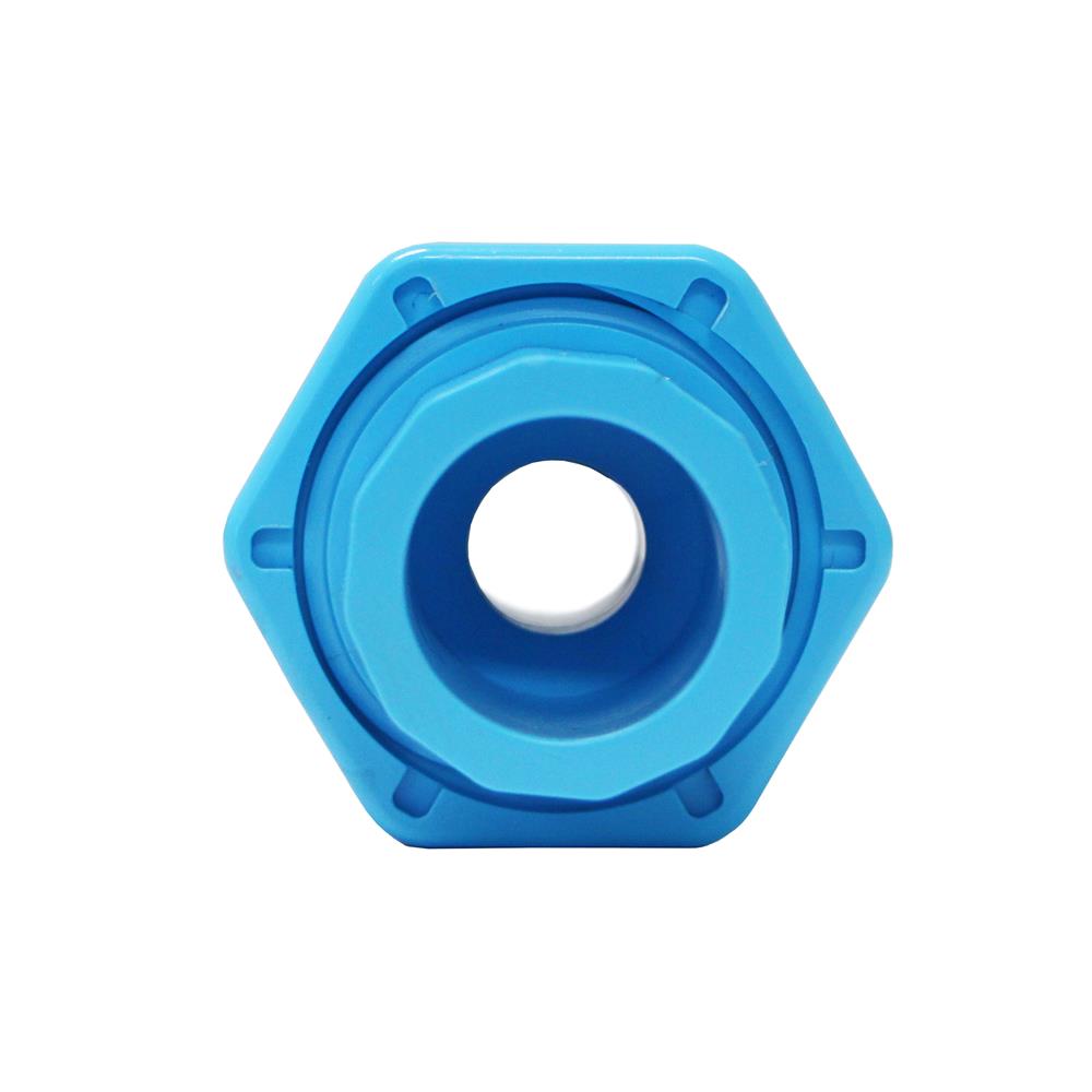 ยูเนี่ยน PVC เกลียวนอก 1 ด้าน หนา SCG 2 นิ้ว สีฟ้า