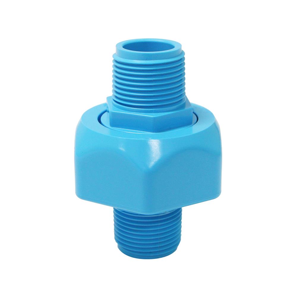 ยูเนี่ยน PVC เกลียวนอก 2 ด้าน หนา SCG 2 นิ้ว สีฟ้า