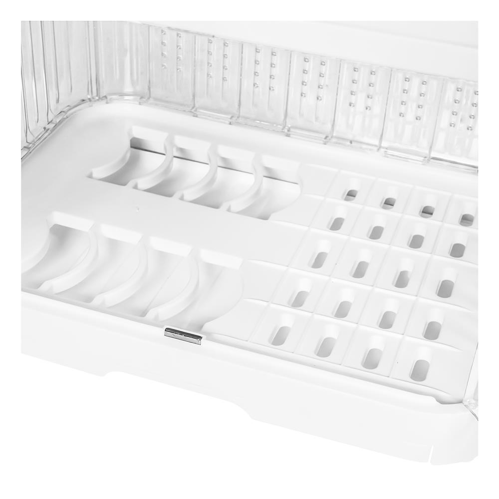 ชั้นคว่ำจานพลาสติก 2 ชั้น มีฝาครอบ KECH WATERY