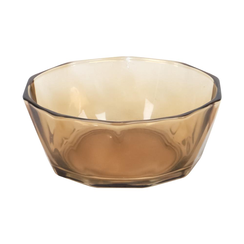 ชุดชามแก้ว KECH CRYSTAL สีชา (ชุด 3 ชิ้น)