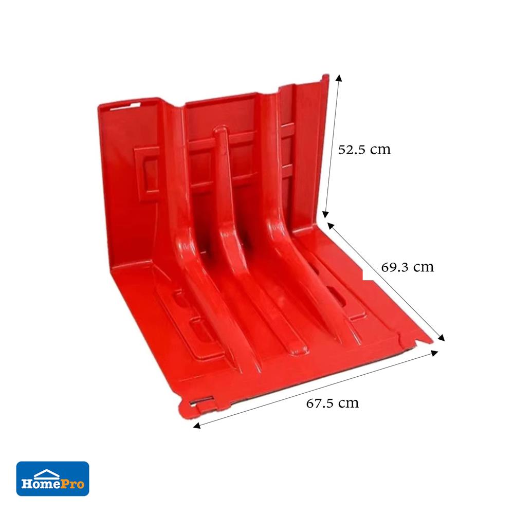 แผงกันน้ำ ABS LIGHT 52.5X67.5X69.3 ซม. สีแดง