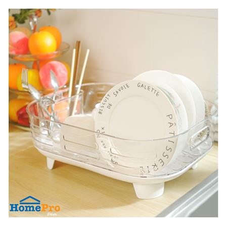 ชั้นคว่ำจานพลาสติก 1 ชั้น KECH WATERY สีใส_5