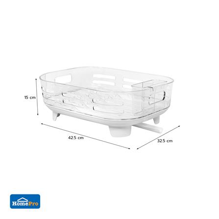 ชั้นคว่ำจานพลาสติก 1 ชั้น KECH WATERY สีใส_6