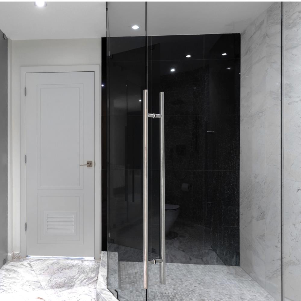 ประตูห้องน้ำ UPVC MODERNWOOD MLIR025 70X200 ซม. สีเทา เจาะลูกบิด