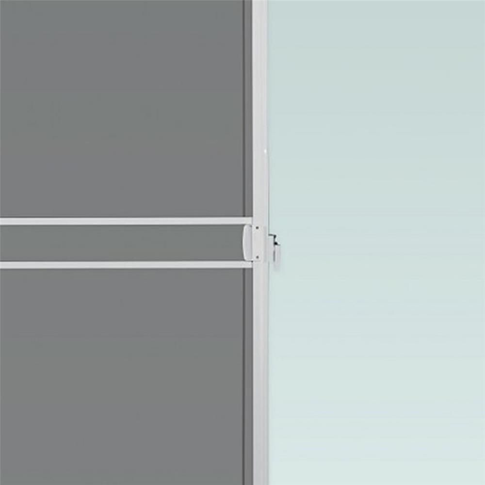 ประตูบานเลื่อน อะลูมิเนียม S-S มุ้ง AZLE PLUS 200x205 ซม. สีขาว