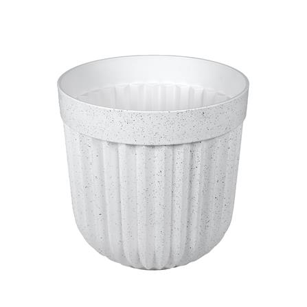 กระถางพลาสติก SPRING BONNIE 25 ซม. สีขาว