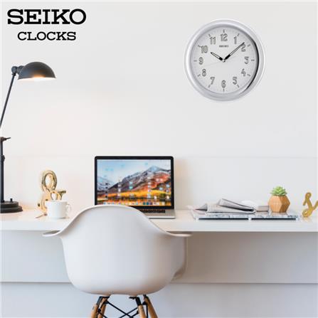 นาฬิกาแขวน SEIKO CLOCKS QXA313S 11 นิ้ว สีเงิน_1