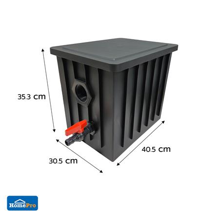 ถังดักไขมัน DEXZON CIRCULAR 17 ลิตร สีดำ_7