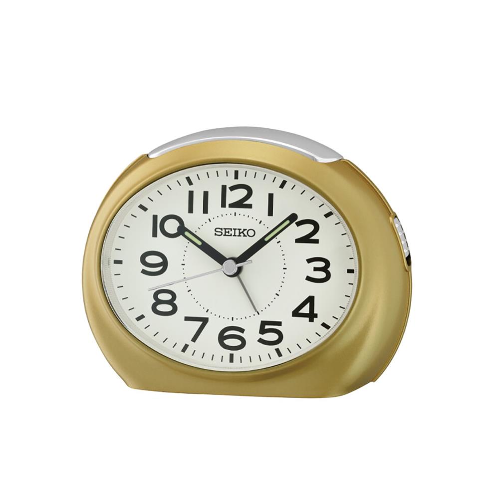 นาฬิกาปลุก SEIKO CLOCKS QHE193G 3.4X4.4 นิ้ว สีทอง_1