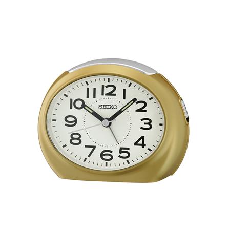 นาฬิกาปลุก SEIKO CLOCKS QHE193G 3.4X4.4 นิ้ว สีทอง_0