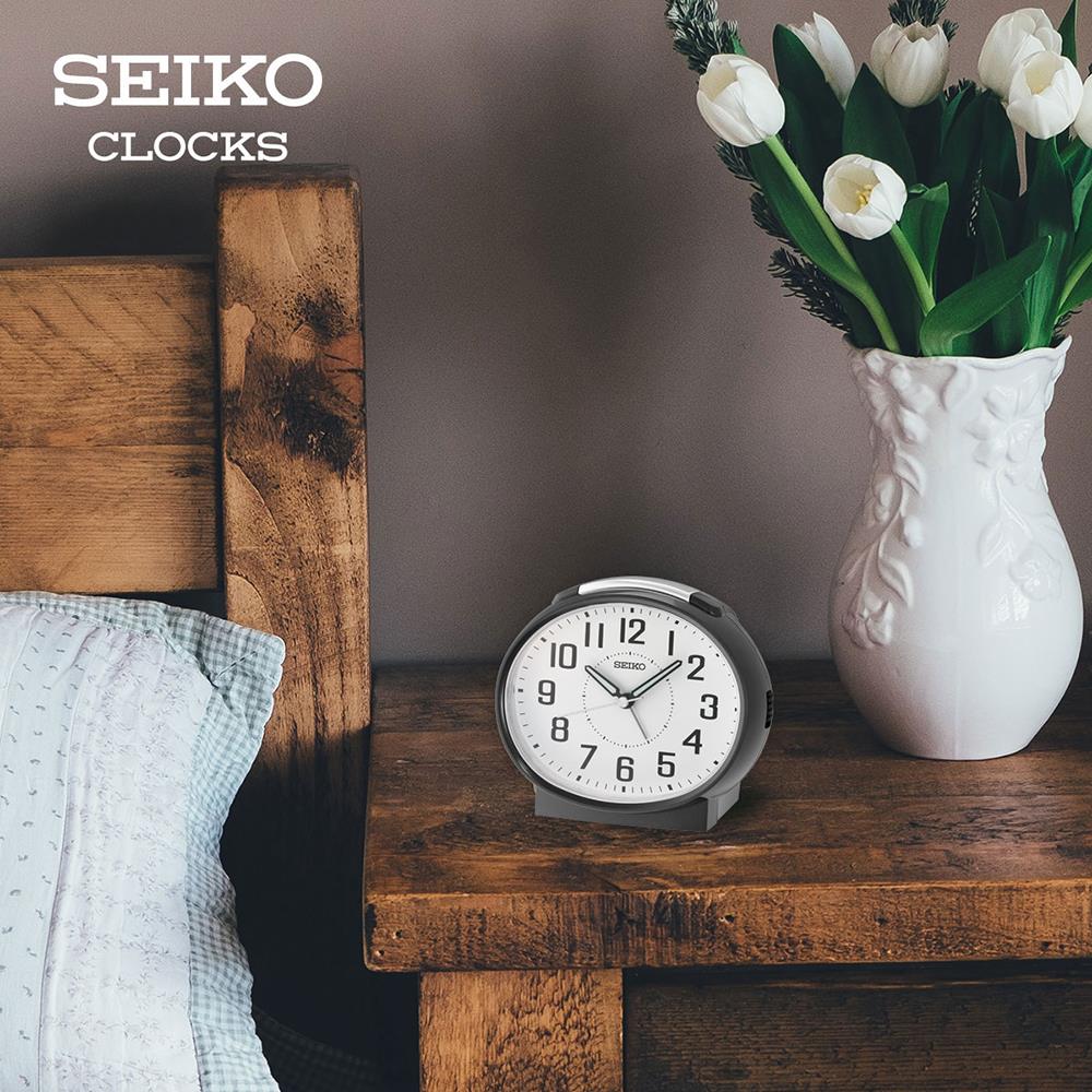 นาฬิกาปลุก SEIKO CLOCKS QHK059K 4.4X5 นิ้ว สีดำ