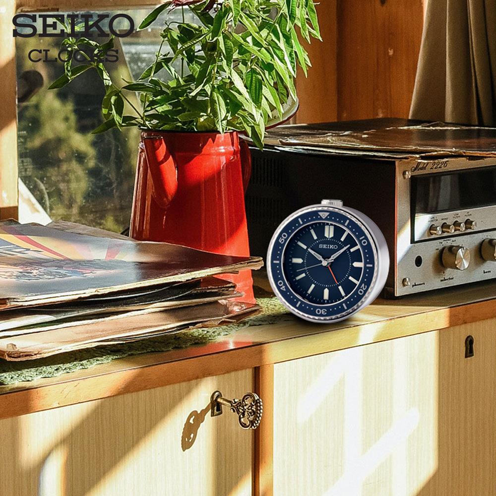 นาฬิกาปลุก SEIKO CLOCKS QHE184L 3.7 นิ้ว สีเงิน
