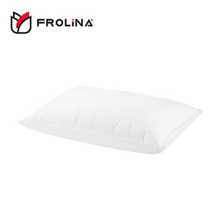หมอนหนุน ขนห่านเทียม FROLINA MAJESTIC DOWN FIRM II 19x29 นิ้ว สีขาว_0