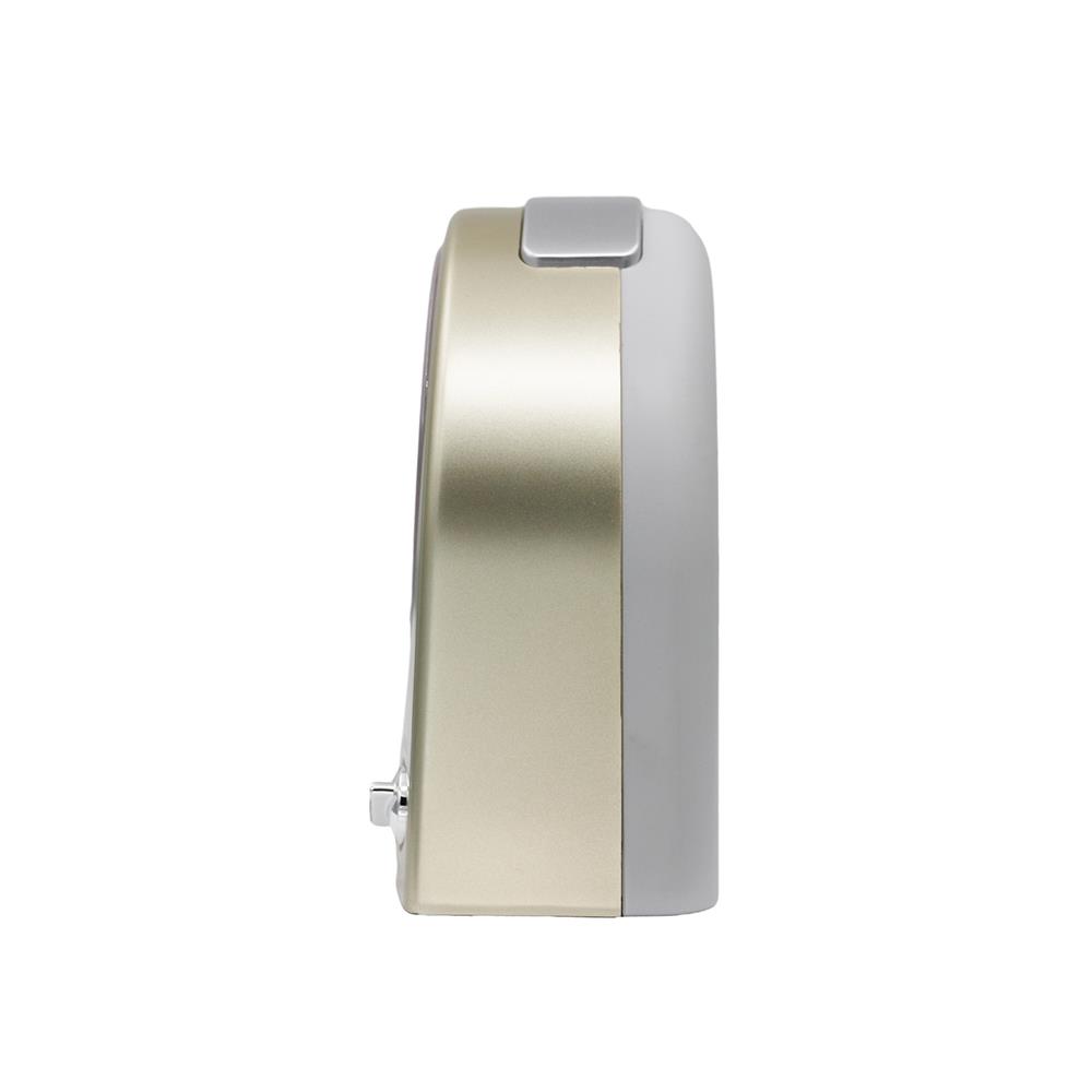 นาฬิกาปลุก SEIKO CLOCKS QHE204G 4.6X4.5 นิ้ว สีทอง