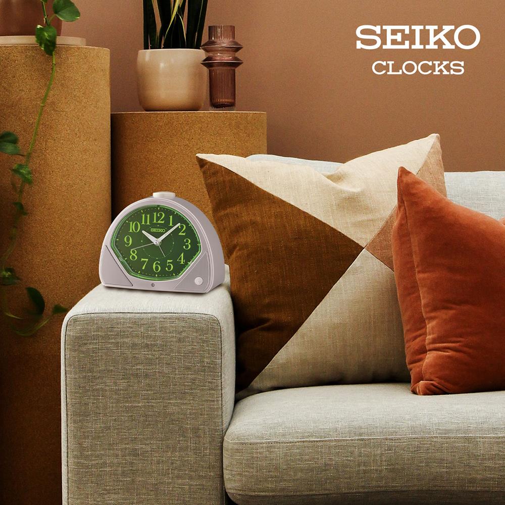 นาฬิกาปลุก SEIKO CLOCKS QHK057S 4.5X5.9 นิ้ว สีเงิน