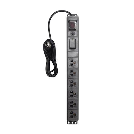 รางปลั๊กไฟตู้ RACK 6 ช่อง 1 สวิตซ์ GLINK GPDU-08K 2 ม._1