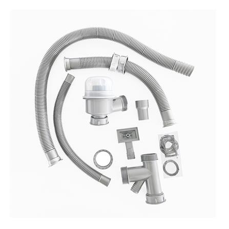 ซิงค์ขาตั้ง 2 หลุม TECNOSTAR STT 80 2B สีเงิน_4