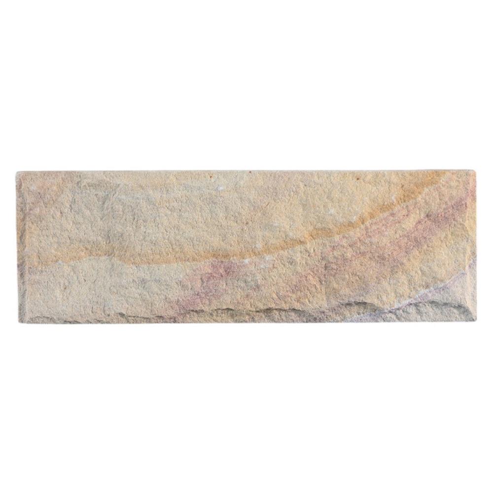 หินทราย 5x20 ซม. หินโคราช สีเหลืองลาย