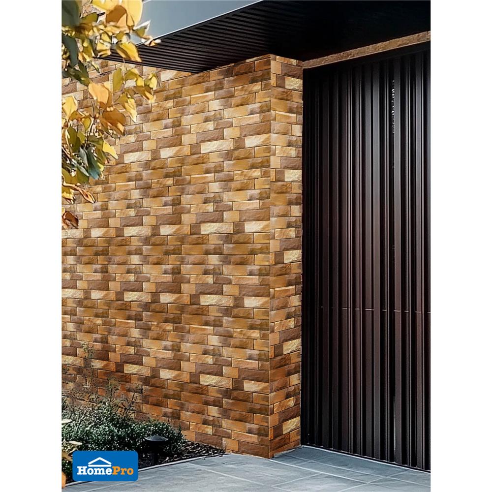 หินทราย 5x20 ซม. หินโคราช สีเหลืองลาย