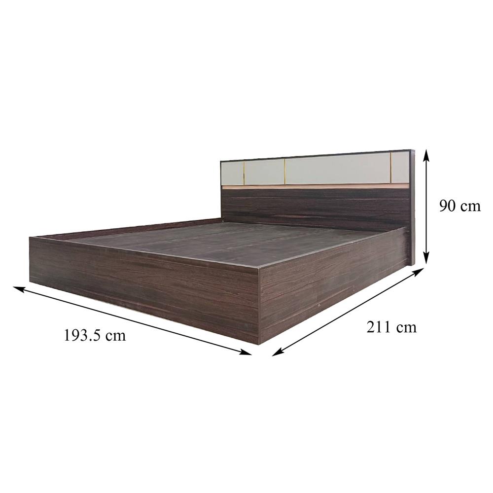 เตียง 6 ฟุต FURDINI ATLANTA สีอคาเซีย/เทา