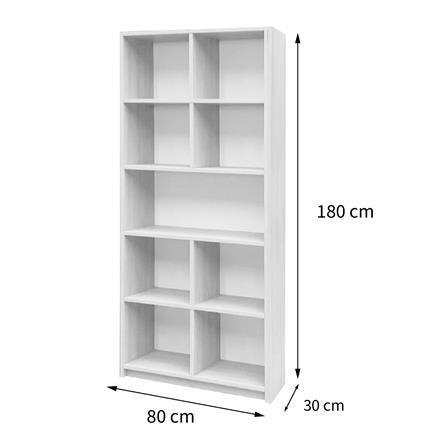 ชั้นวางของทึบ 9 ช่อง FURDINI HPN-13 80 ซม. สีขาว_5