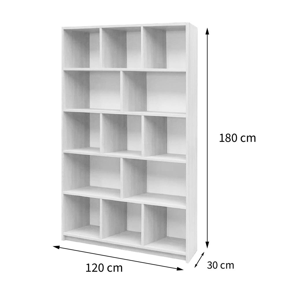 ชั้นวางของทึบ 13 ช่อง FURDINI HPN-14 120 ซม. สีขาว