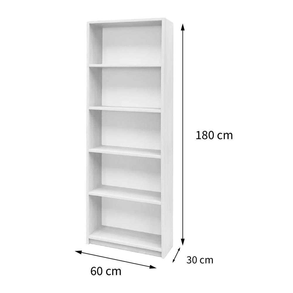 ชั้นวางของทึบ 5 ช่อง FURDINI HPN-12 60 ซม. สีขาว