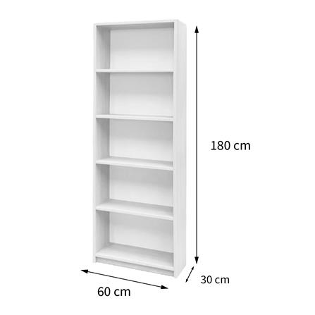 ชั้นวางของทึบ 5 ช่อง FURDINI HPN-12 60 ซม. สีขาว_4