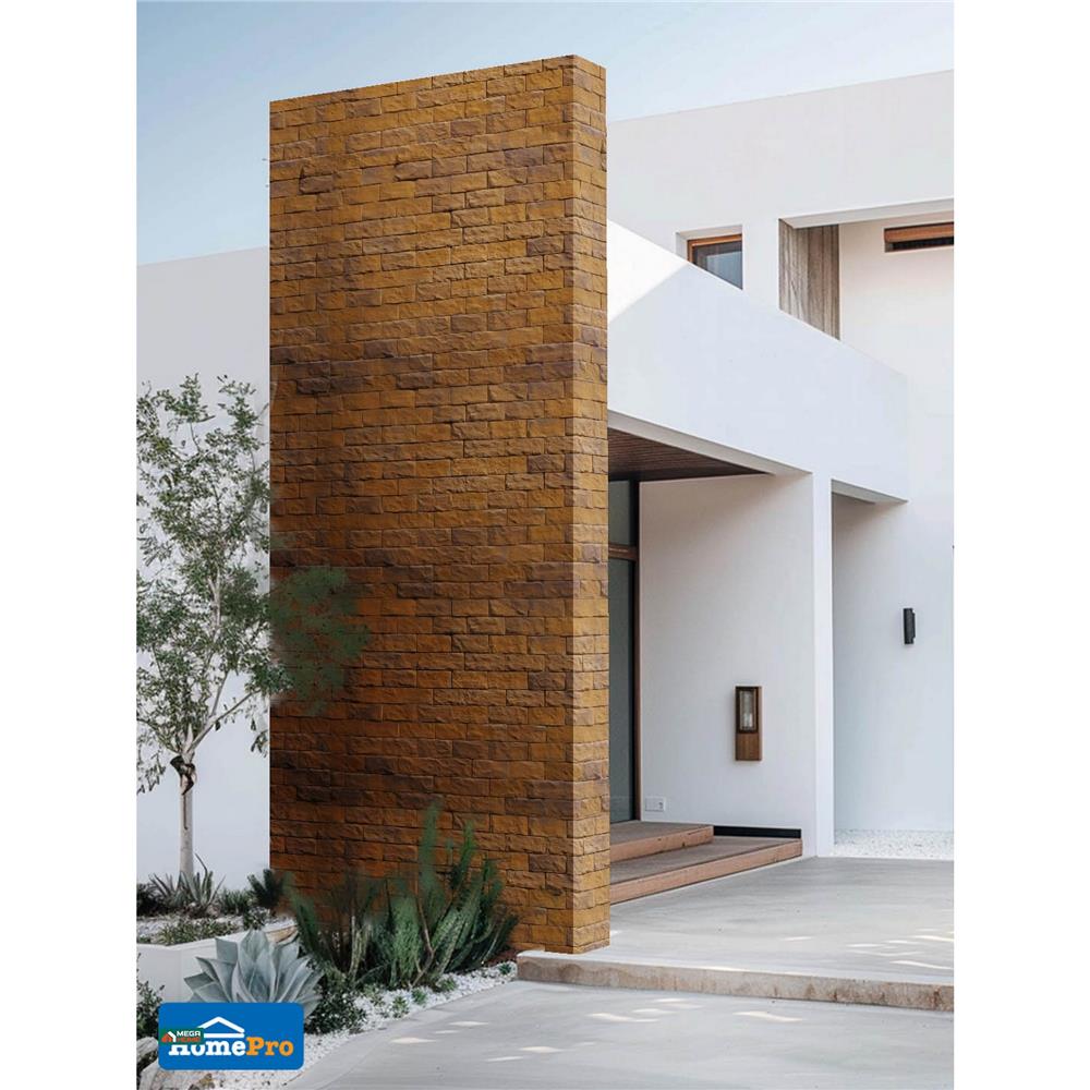 หินทราย 5x20 ซม. หินโคราช สีเหลืองทอง