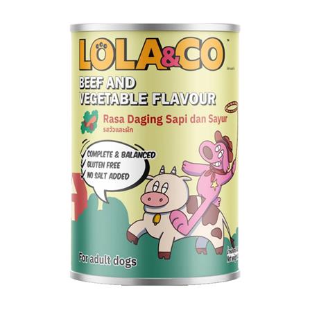 อาหารเปียกสุนัข LOLA&CO BEEF WITH VEGETABLE 400 ก._0